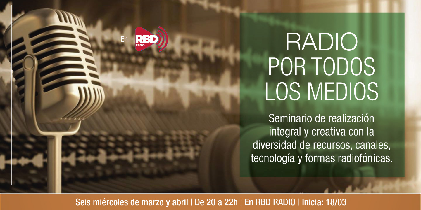 Práctica en vivo durante el Taller de Radio Convergente 2017